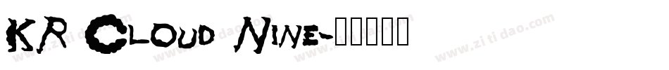 KR Cloud Nine字体转换